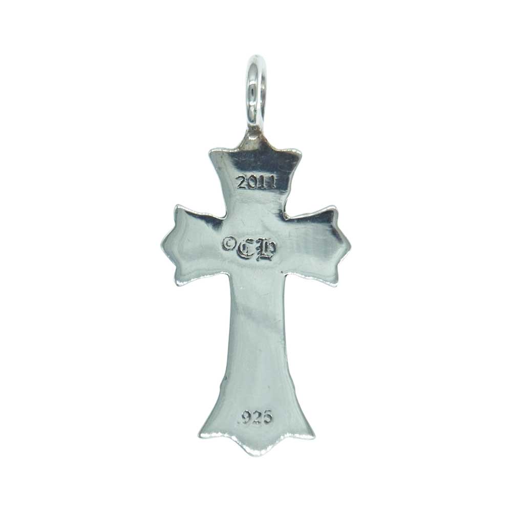 CHROME HEARTS クロムハーツ（原本無） DBL CH CRSP DMND ダブル CHクロス パヴェダイヤ チャーム ペンダントトップ シルバー系【中古】