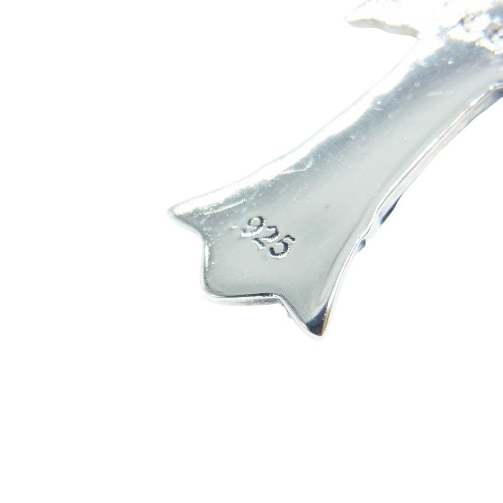 CHROME HEARTS クロムハーツ（原本無） DBL CH CRSP DMND ダブル CHクロス パヴェダイヤ チャーム ペンダントトップ シルバー系【中古】