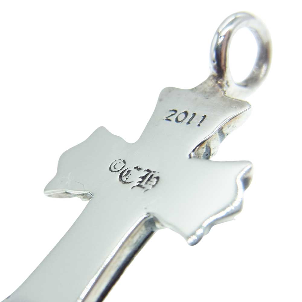 CHROME HEARTS クロムハーツ（原本無） DBL CH CRSP DMND ダブル CHクロス パヴェダイヤ チャーム ペンダントトップ シルバー系【中古】