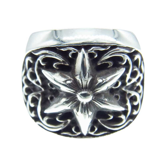 CHROME HEARTS クロムハーツ（原本有） CLSSC OVAL STAR クラシック オーバル スター リング シルバー系 21号【中古】
