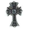 CHROME HEARTS クロムハーツ（原本無） CH CRSS 2 FAT CHクロス ファット スタッド ピアス パヴェダイヤ シルバー系【中古】