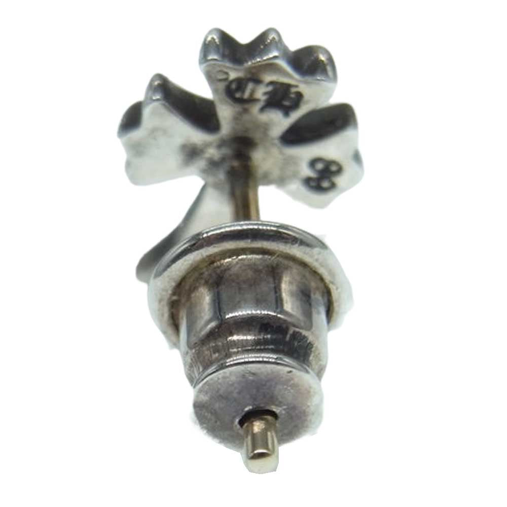 CHROME HEARTS クロムハーツ（原本無） CH CRSS 2 FAT CHクロス ファット スタッド ピアス パヴェダイヤ シルバー系【中古】