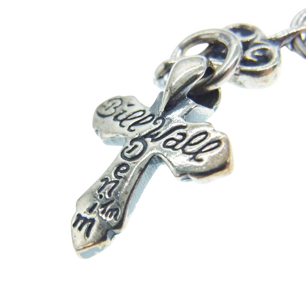 BILL WALL LEATHER ビルウォールレザー ギャランティ付属 N871-M マルチリンク ロザリオ ネックレス クロス スカル チェーン シルバー系【中古】