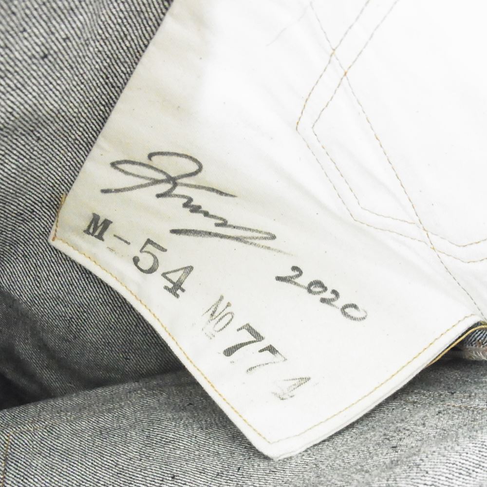 ワンピースオブロック M-54 No1323　 409XX ボタンフライ セルビッチ デニム パンツ インディゴブルー系 38【極上美品】【中古】