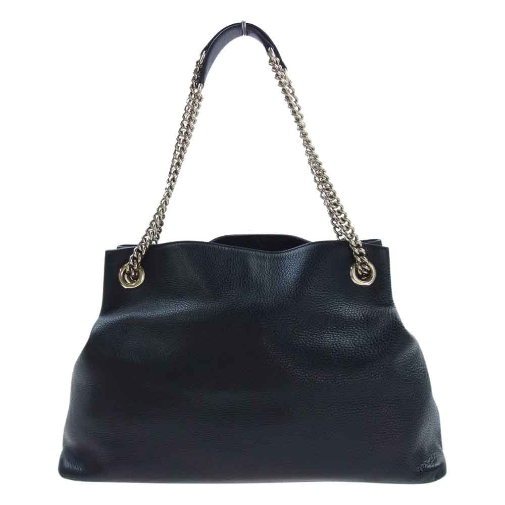 GUCCI グッチ 308982 204991 ソーホー レザー チェーン タッセル ショルダー バッグ ブラック系【中古】