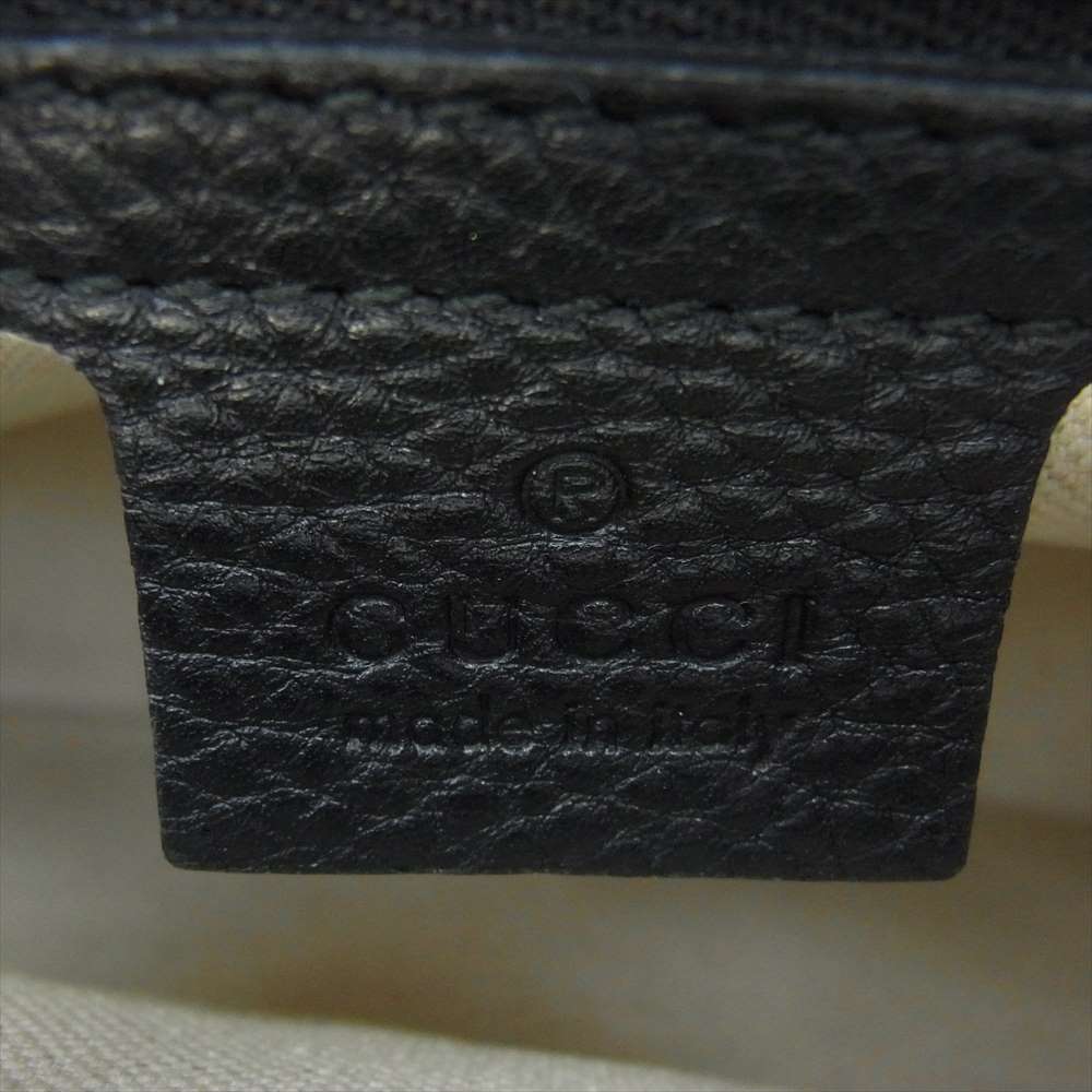 GUCCI グッチ 401173 520981 GG マーモント ショルダー バッグ ブラック系【中古】