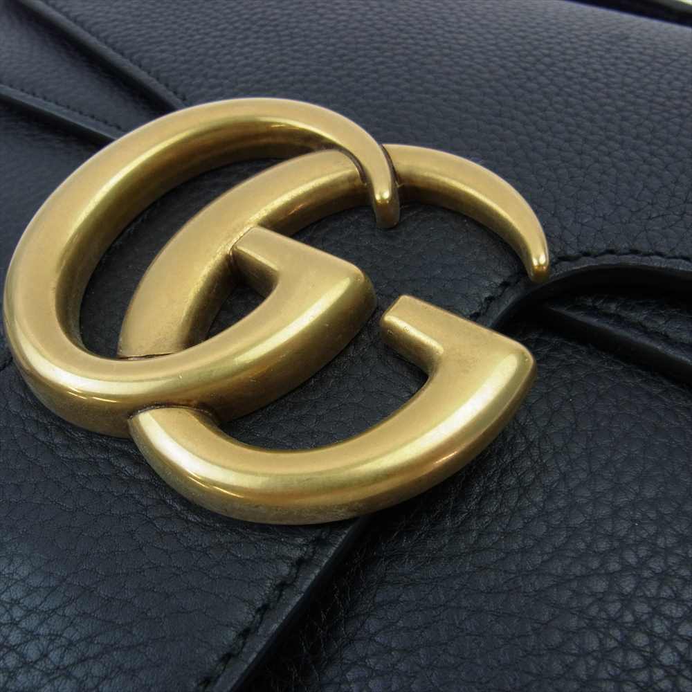 GUCCI グッチ 401173 520981 GG マーモント ショルダー バッグ ブラック系【中古】