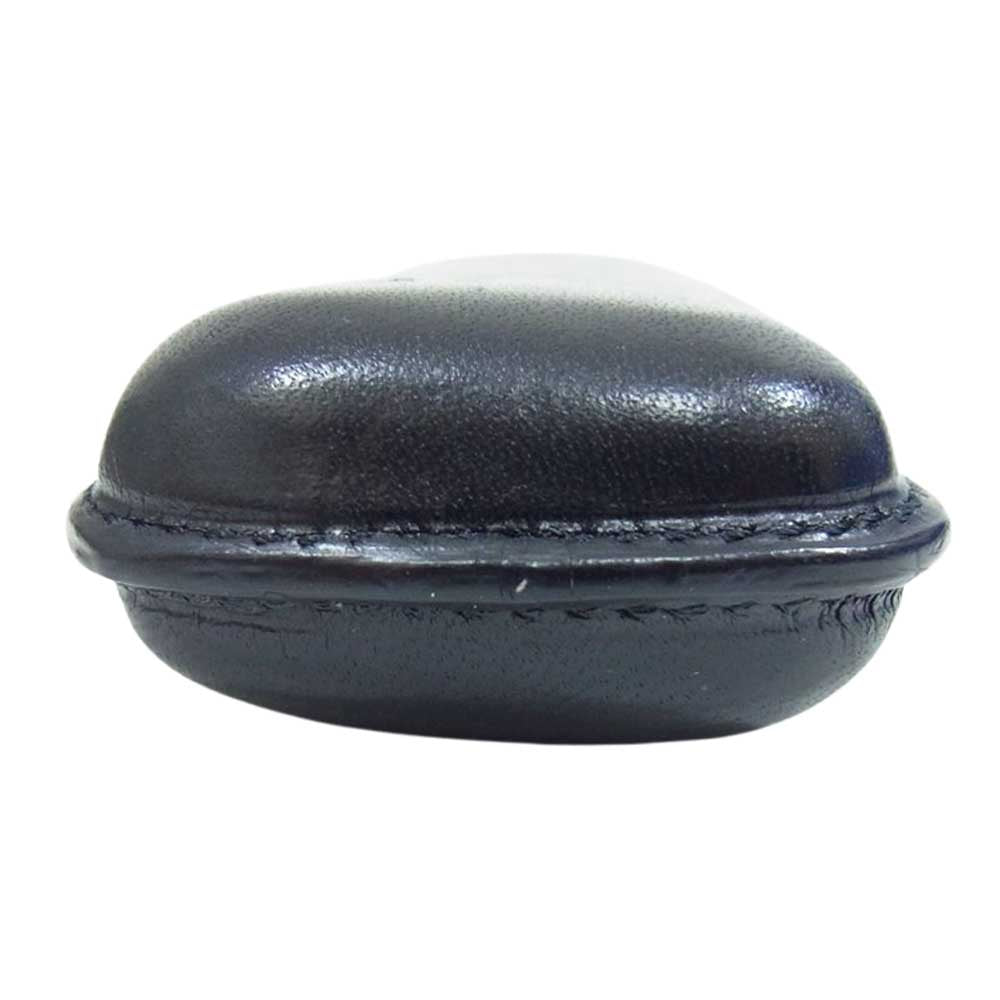 GLENROYAL グレンロイヤル 蓋付き レザー ペンケース ブラック系【中古】