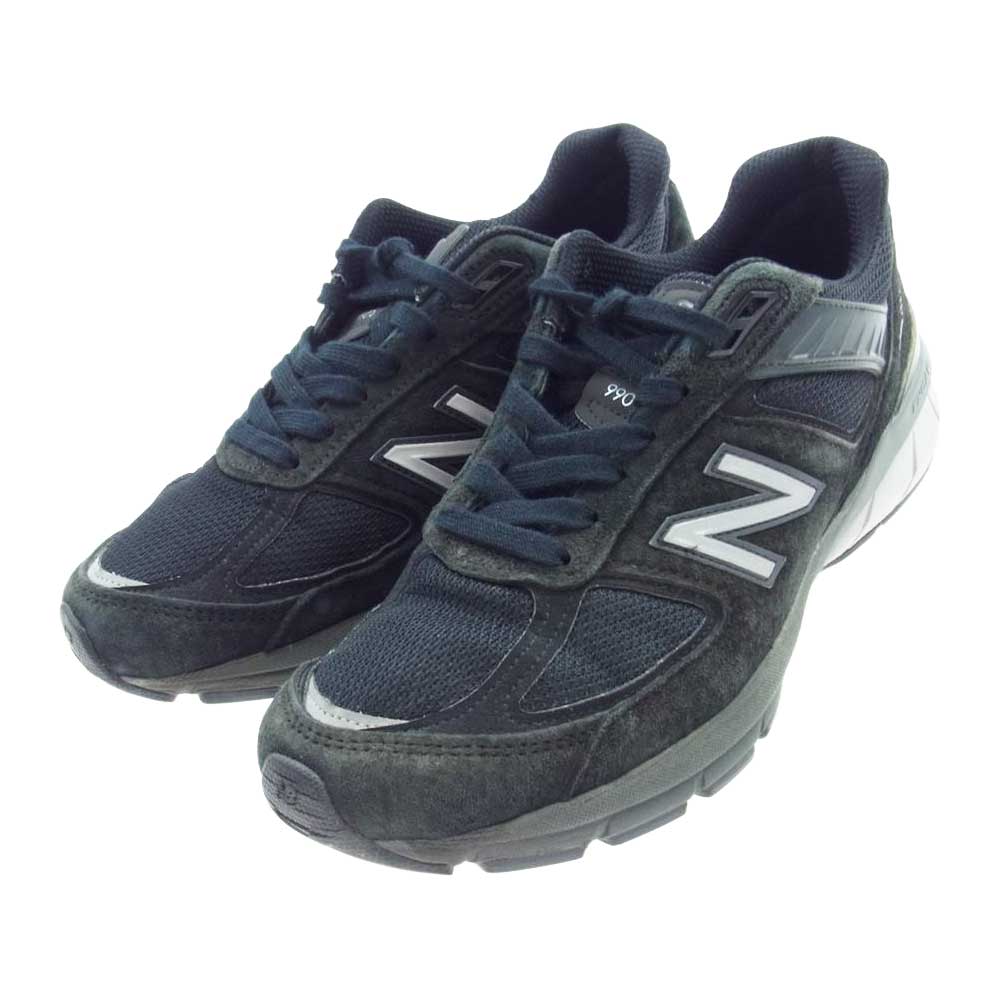 NEW BALANCE ニューバランス M990BK5  USA製 ENCAP スニーカー ブラック系 26.0cm【中古】