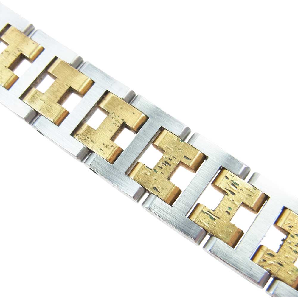 HERMES エルメス ウィンザー クォーツ 腕時計 ゴールド系 シルバー系【中古】