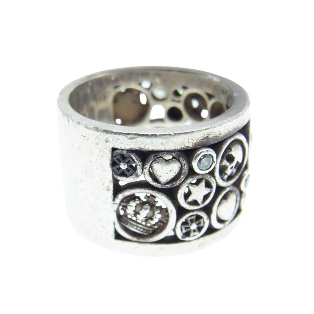 Justin Davis ジャスティンデイビス SRJ383 BUBBLE FLASH バブル フラッシュ リング シルバー系 19号【中古】