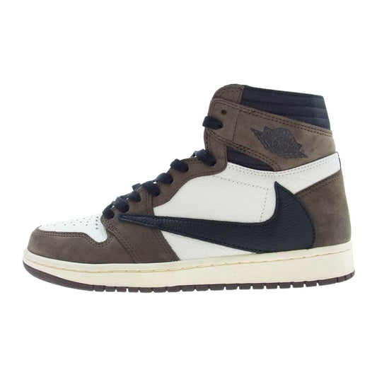 NIKE AIR JORDAN ナイキ ジョーダン CD4487-100 TRAVIS SCOTT AIR JORDAN 1 HIGH OG TS SP エアジョーダン ワン ハイ オリジナル ホワイト系 チャコール系 26.0cm【中古】