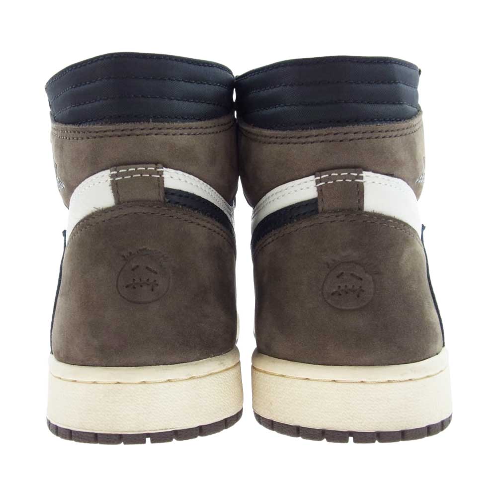 NIKE AIR JORDAN ナイキ ジョーダン CD4487-100 TRAVIS SCOTT AIR JORDAN 1 HIGH OG TS SP エアジョーダン ワン ハイ オリジナル ホワイト系 チャコール系 26.0cm【中古】