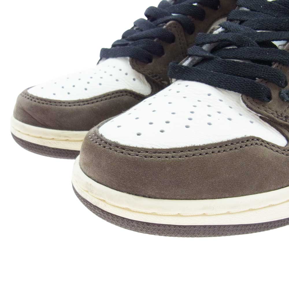 NIKE AIR JORDAN ナイキ ジョーダン CD4487-100 TRAVIS SCOTT AIR JORDAN 1 HIGH OG TS SP エアジョーダン ワン ハイ オリジナル ホワイト系 チャコール系 26.0cm【中古】