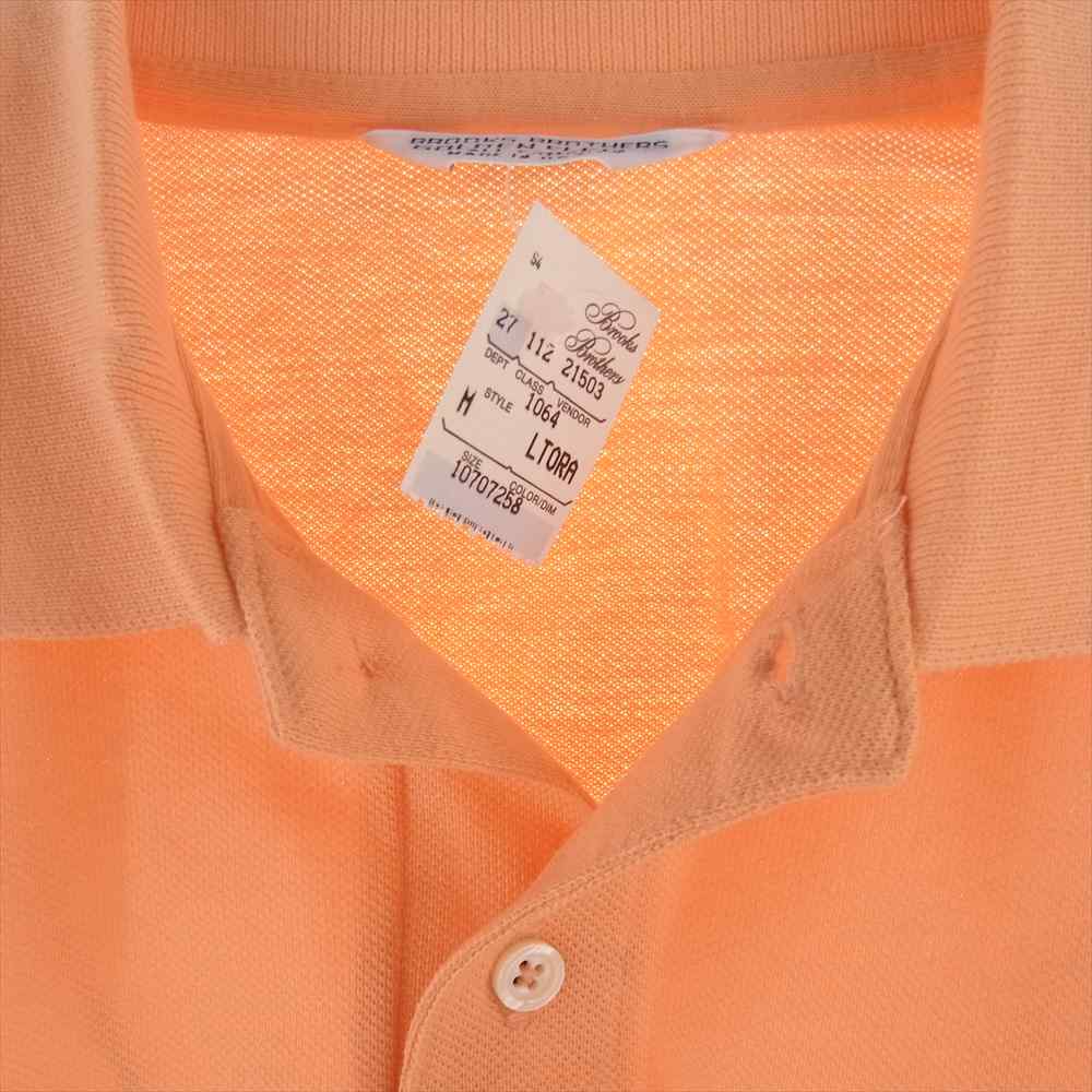 Brooks Brothers ブルックスブラザーズ ヴィンテージ 80s 90s USA製 ポロシャツ オレンジ系 M【中古】