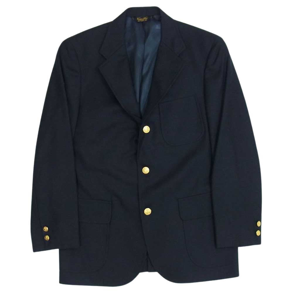 Brooks Brothers ブルックスブラザーズ 3ツ釦 ブレザー ジャケット ネイビー系 YA4【中古】