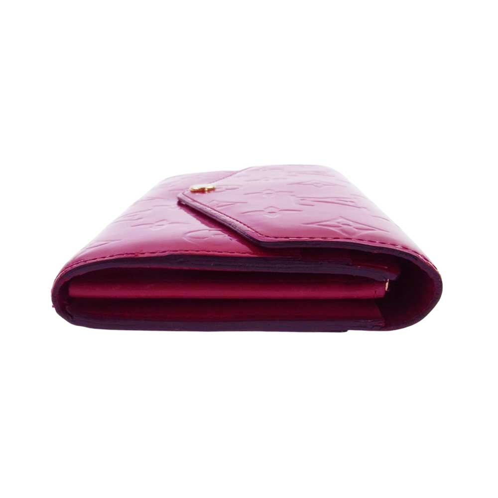 LOUIS VUITTON ルイ・ヴィトン モノグラム ヴェルニ ポルトフォイユ サラ パテントレザー ロングウォレット 長財布 ワインレッド系【中古】