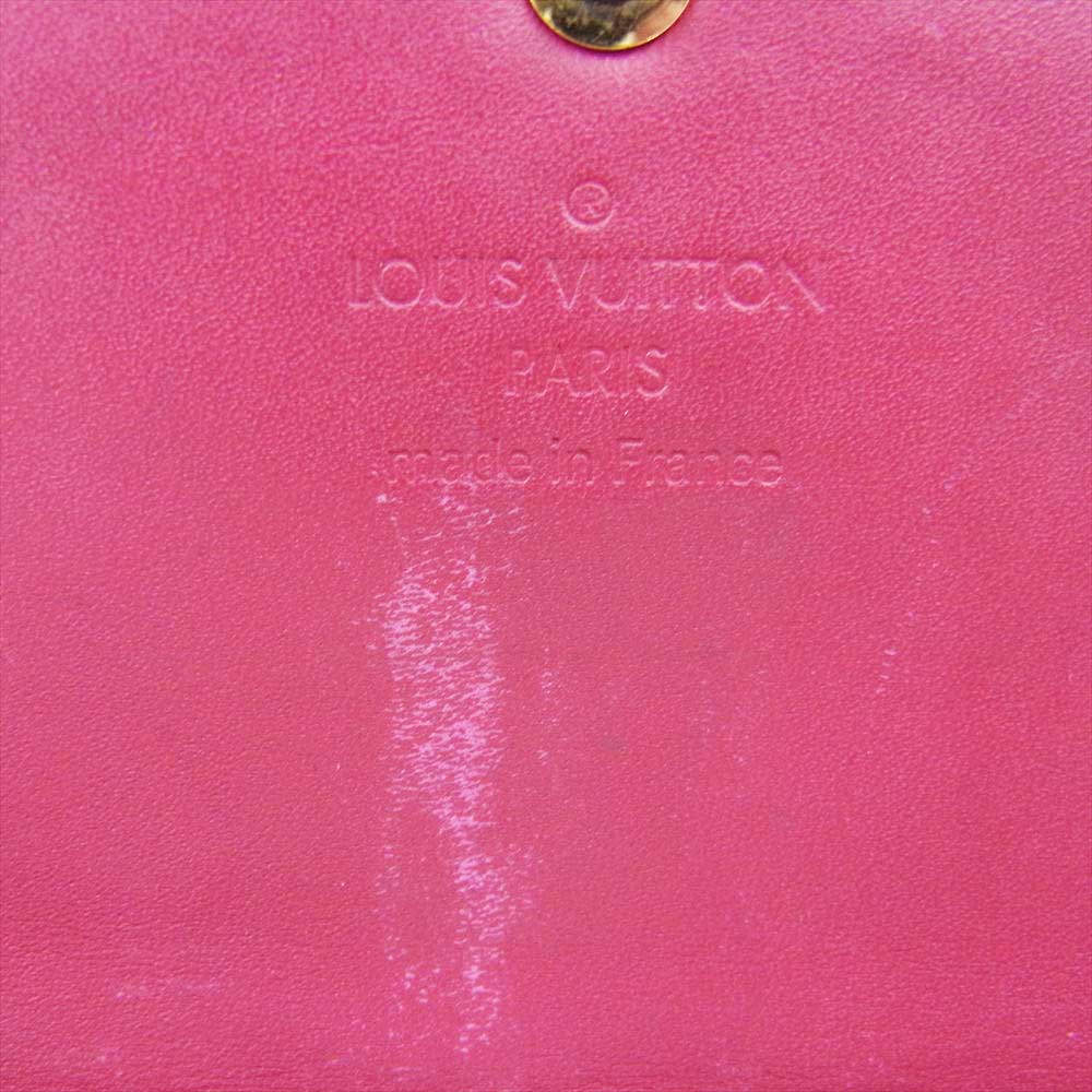 LOUIS VUITTON ルイ・ヴィトン モノグラム ヴェルニ ポルトフォイユ サラ パテントレザー ロングウォレット 長財布 ワインレッド系【中古】