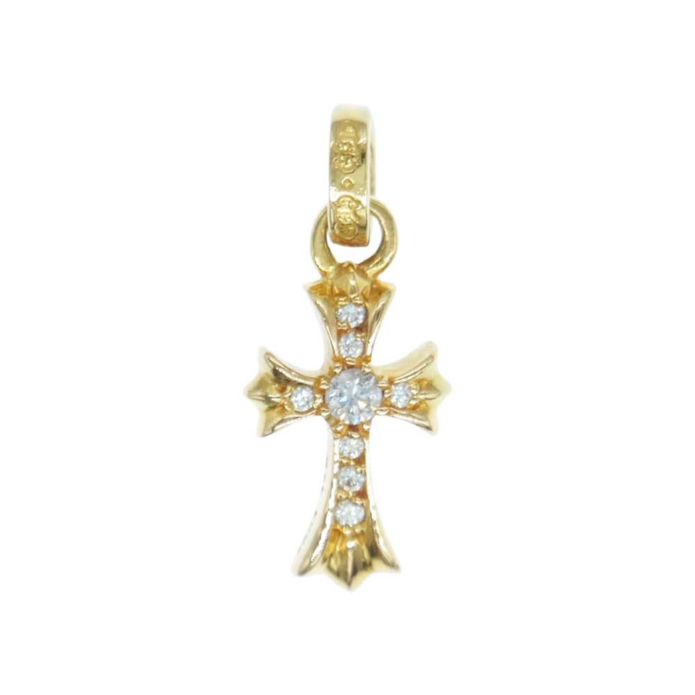 CHROME HEARTS クロムハーツ（原本有） 22K CRS BBYFAT P/DMND ベイビー ファット チャーム パヴェダイヤ ペンダントトップ ゴールド系【中古】
