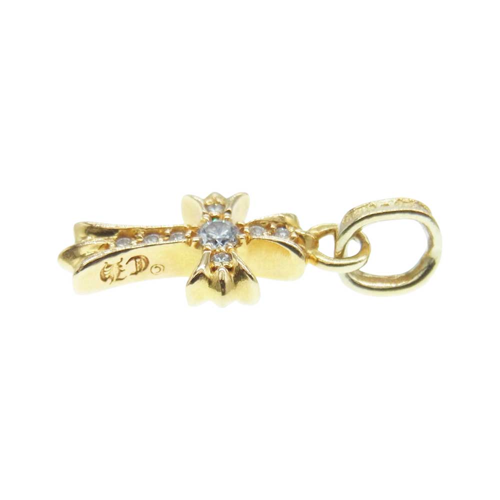 CHROME HEARTS クロムハーツ（原本有） 22K CRS BBYFAT P/DMND ベイビー ファット チャーム パヴェダイヤ ペンダントトップ ゴールド系【中古】