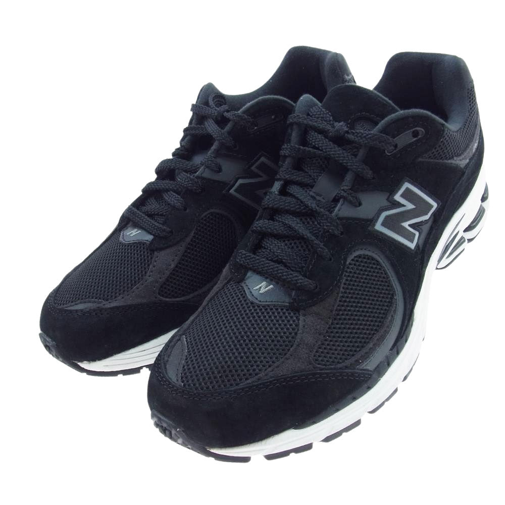 NEW BALANCE ニューバランス M2002RBK ブラックガンメタル スウェード メッシュ ローカット スニーカー ブラック系 26.0cm【美品】【中古】