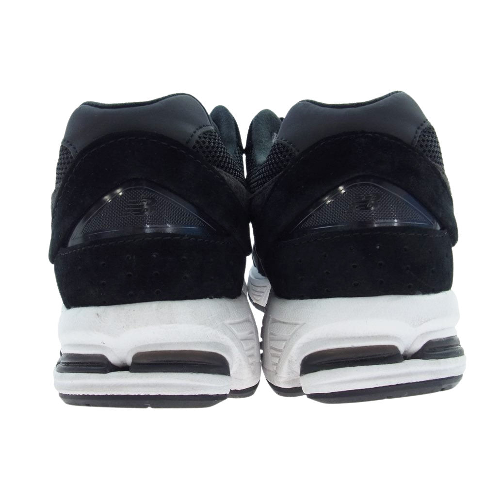 NEW BALANCE ニューバランス M2002RBK ブラックガンメタル スウェード メッシュ ローカット スニーカー ブラック系 26.0cm【美品】【中古】