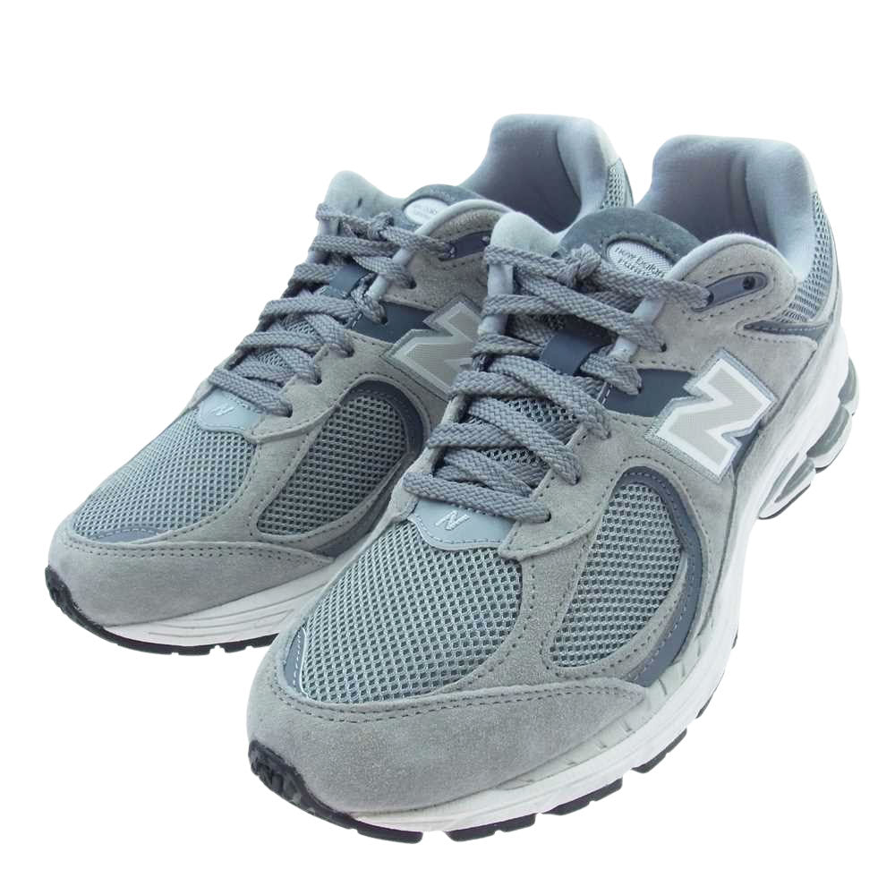 NEW BALANCE ニューバランス M2002RST スティールグレー スウェード メッシュ ローカット スニーカー グレー系 26.0cm【美品】【中古】