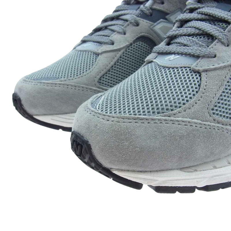 NEW BALANCE ニューバランス M2002RST スティールグレー スウェード メッシュ ローカット スニーカー グレー系 26.0cm【美品】【中古】