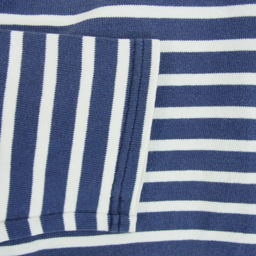 SAINT JAMES セントジェームス ボーダー バスクシャツ 長袖 Tシャツ ホワイト ネイビー系 サイズ表記無【中古】