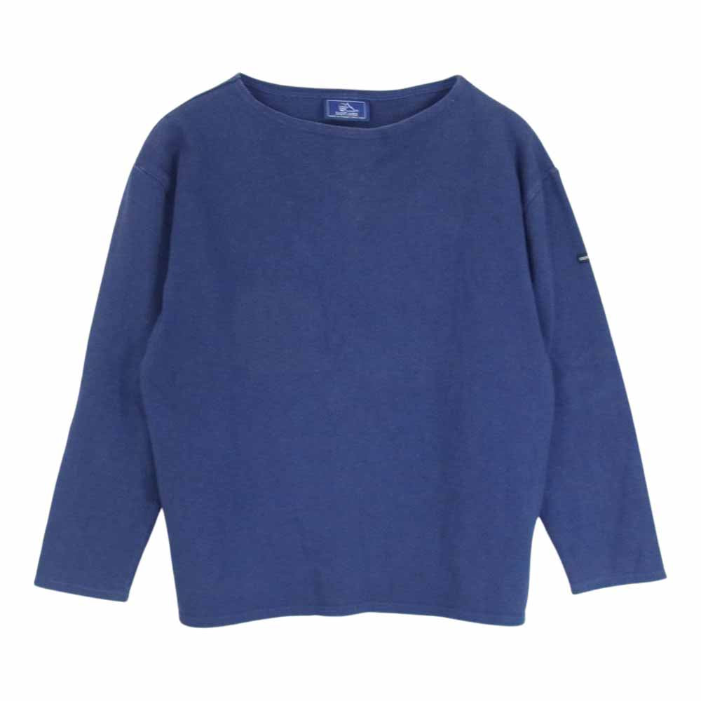 SAINT JAMES セントジェームス OUESSANT ウエッソン 長袖 Tシャツ ネイビー系 M【中古】