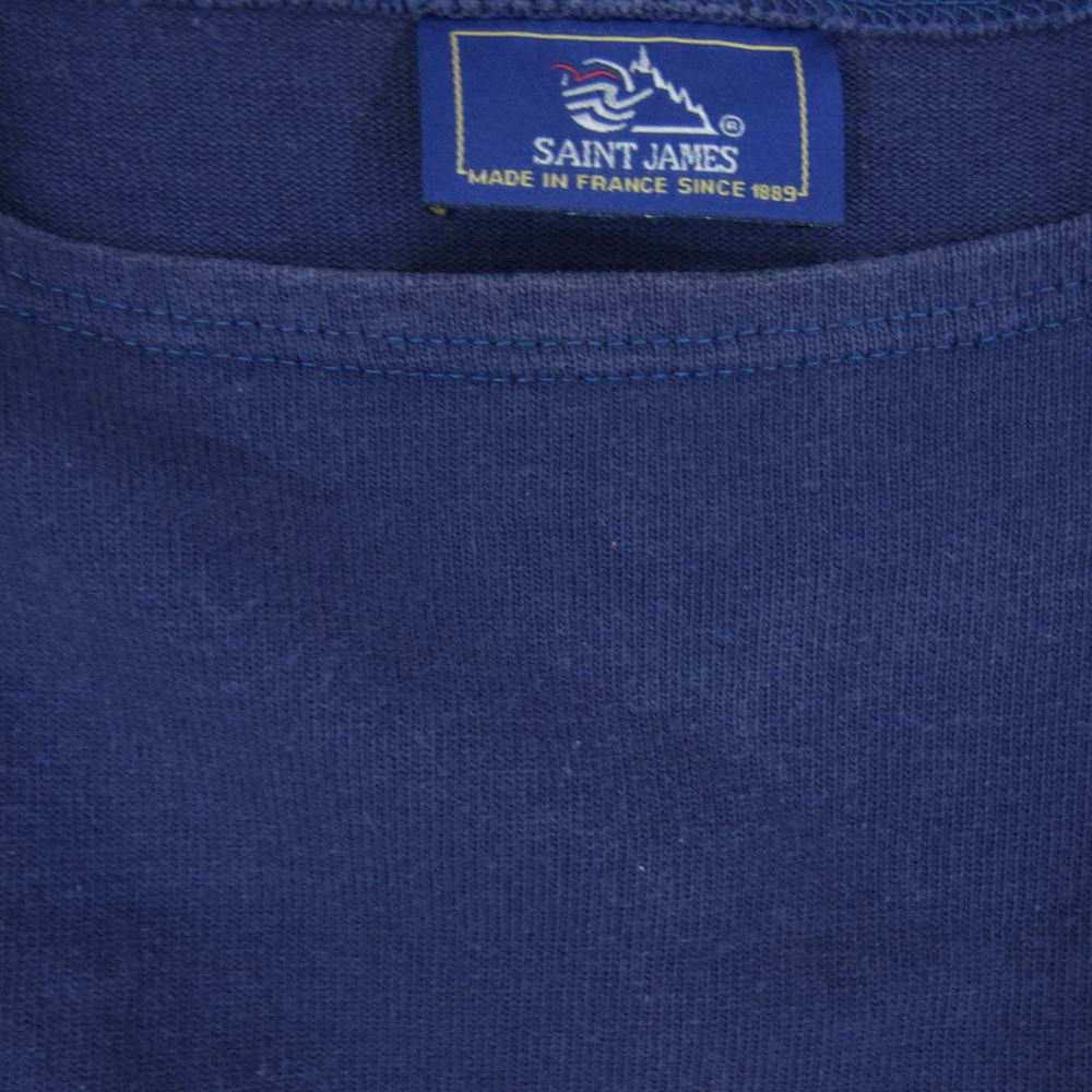 SAINT JAMES セントジェームス OUESSANT ウエッソン 長袖 Tシャツ ネイビー系 M【中古】