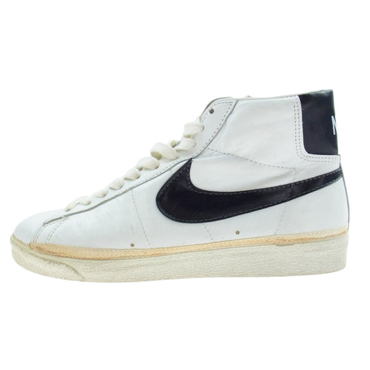 NIKE ナイキ ヴィンテージ 70s 日本製 ブレーザー ハイ レザー スニーカー ホワイト系 インソール実寸26.0cm【中古】