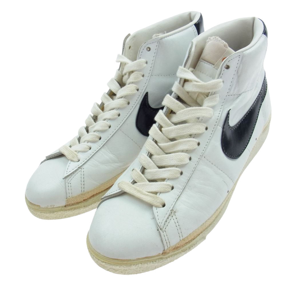 NIKE ナイキ ヴィンテージ 70s 日本製 ブレーザー ハイ レザー スニーカー ホワイト系 インソール実寸26.0cm【中古】