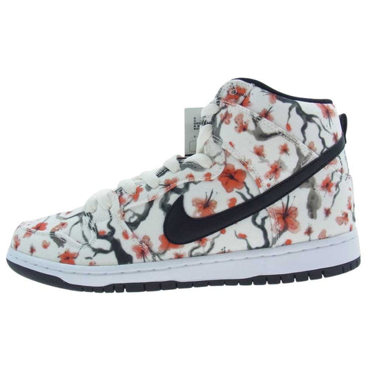 NIKE SB ナイキエスビー 305050-106 Dunk High ダンク ハイ Cherry Blossom チェリーブロッサム スニーカー オフホワイト系 27.5cm【新古品】【未使用】【中古】