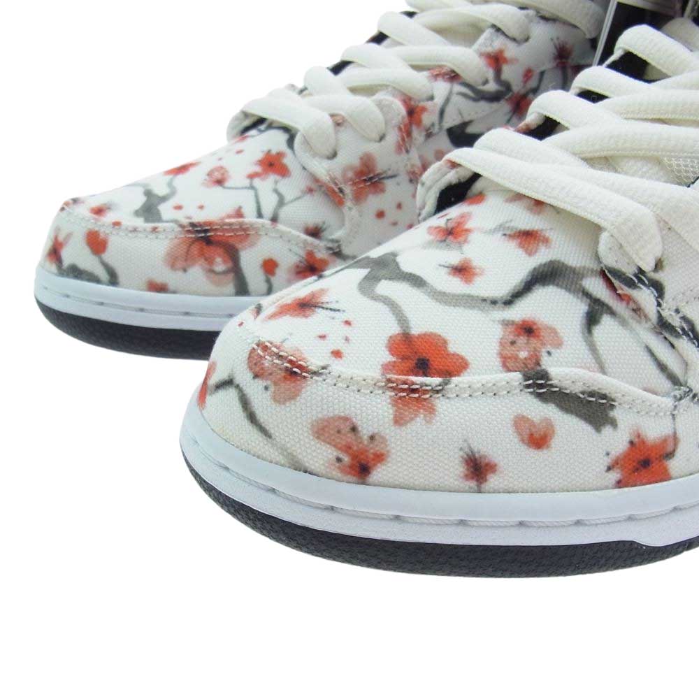 NIKE SB ナイキエスビー 305050-106 Dunk High ダンク ハイ Cherry Blossom チェリーブロッサム スニーカー オフホワイト系 27.5cm【新古品】【未使用】【中古】