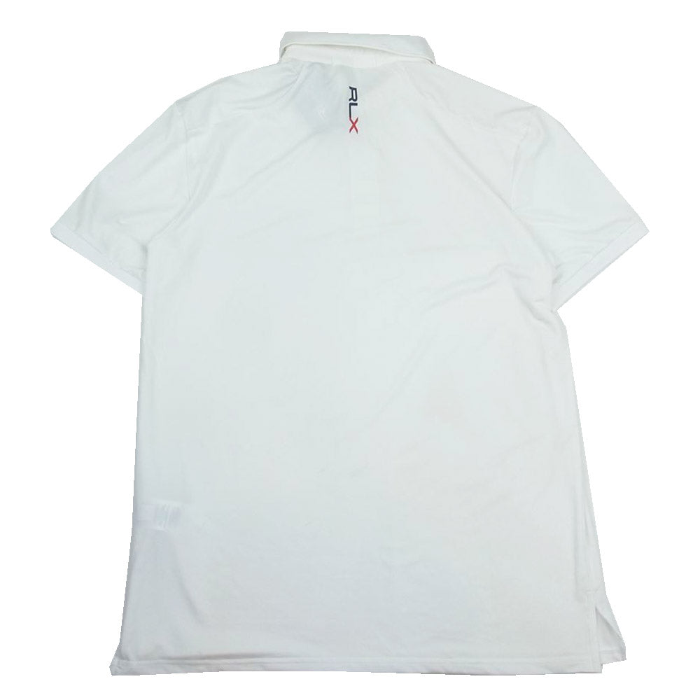 ラルフローレン ストレッチ 半袖 ポロシャツ ゴルフ ウェア ホワイト系 M【中古】