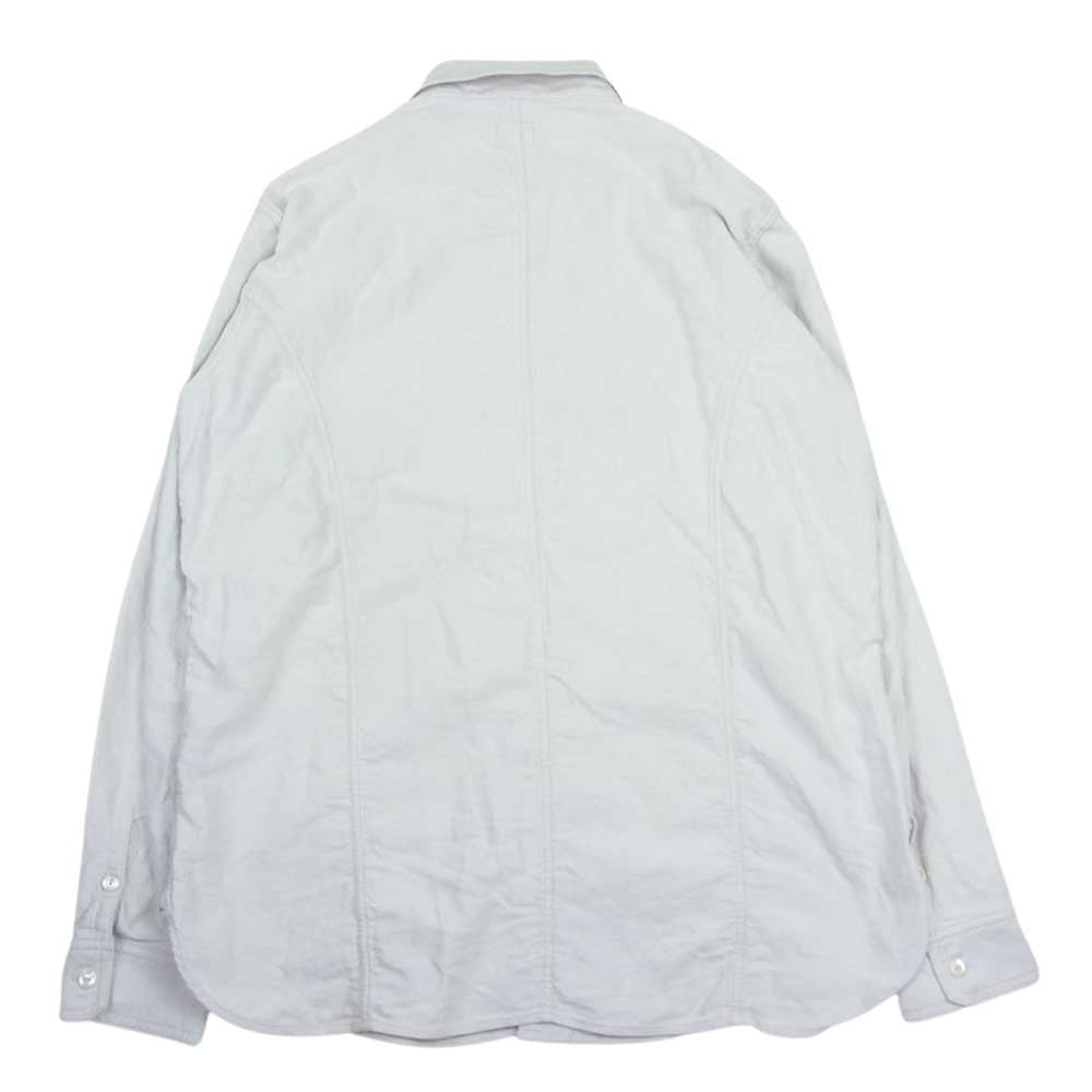 ダリーズ コットン 長袖 シャツ グレー系 17.5【中古】