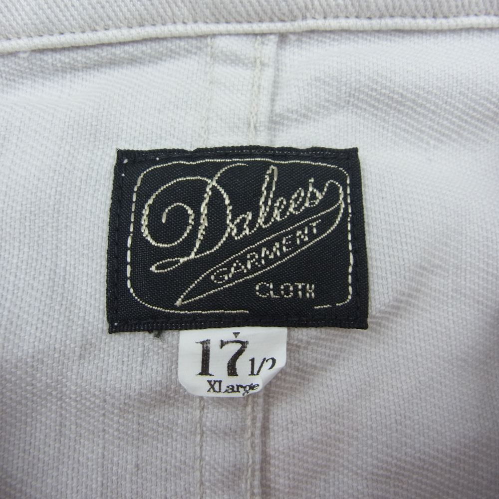 ダリーズ コットン 長袖 シャツ グレー系 17.5【中古】
