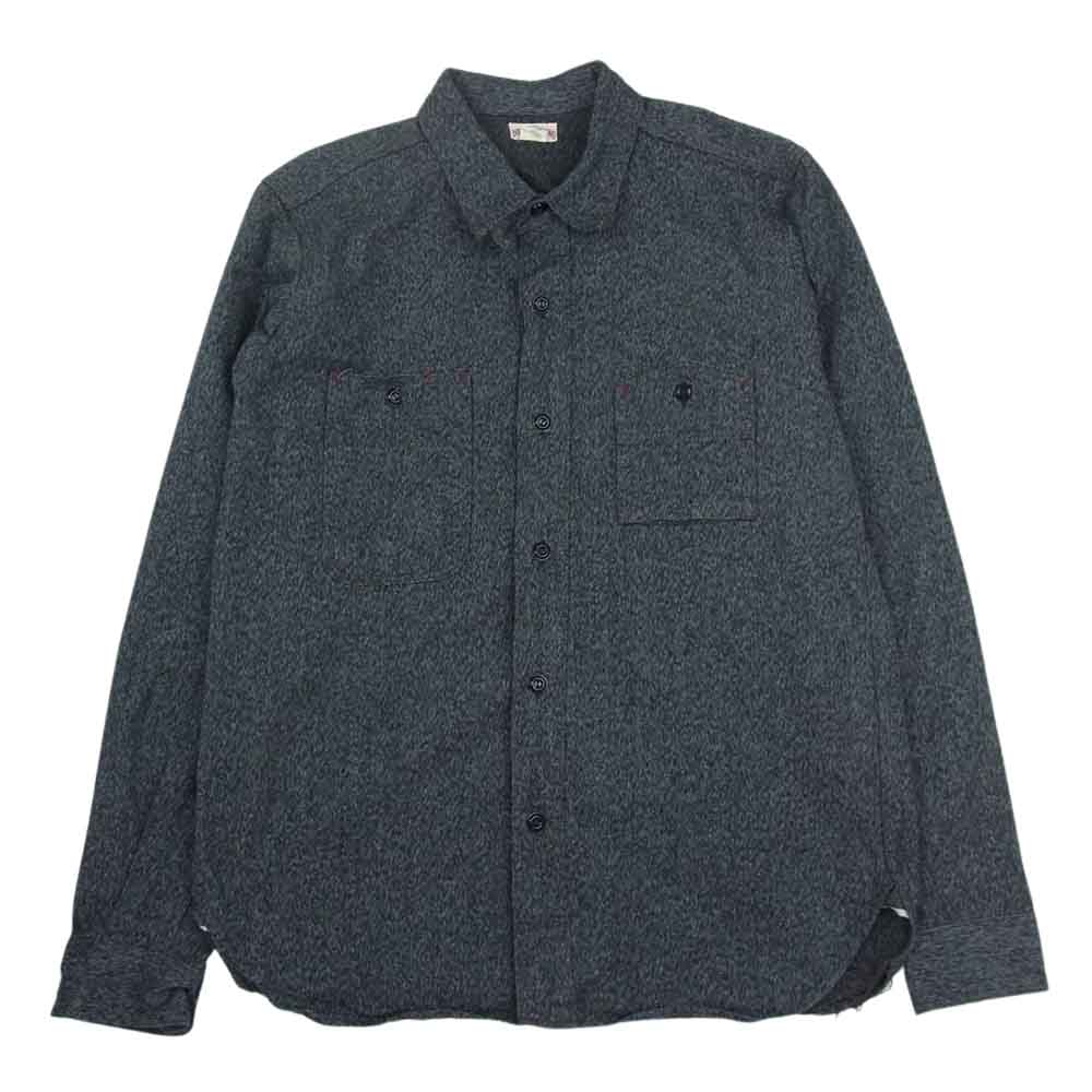 The REAL McCOY'S ザリアルマッコイズ Lot401 DOUBLE DIAMOND ダブル ダイヤモンド ワーク 長袖 シャツ ブラック系 15【中古】