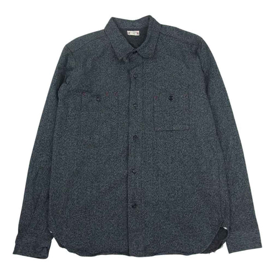 The REAL McCOY'S ザリアルマッコイズ Lot401 DOUBLE DIAMOND ダブル ダイヤモンド ワーク 長袖 シャツ ブラック系 15【中古】