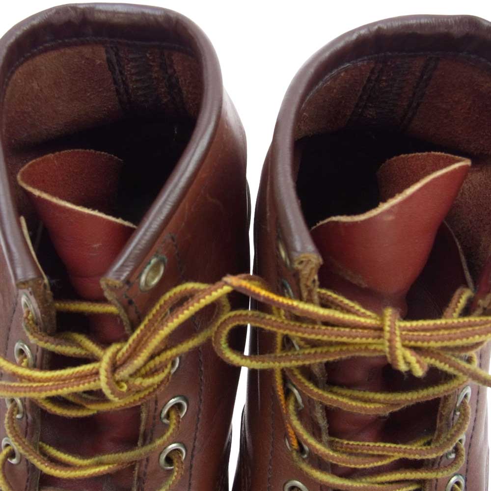 RED WING レッドウィング 8131 刺繍羽タグ  アイリッシュセッター ワーク ブーツ ブラウン系 8D【中古】