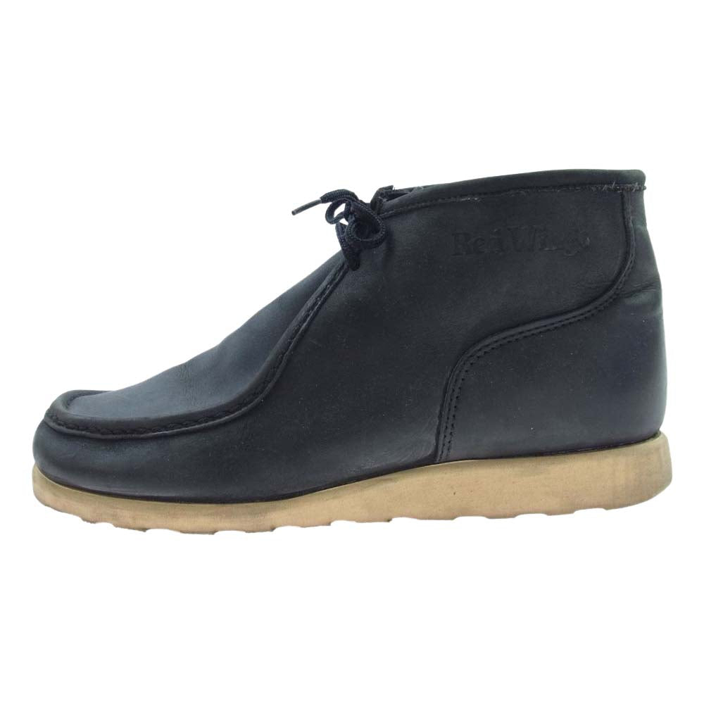 RED WING レッドウィング 8891 ワラビー ヌバック モックトゥ ブーツ ブラック系 8EEE【中古】