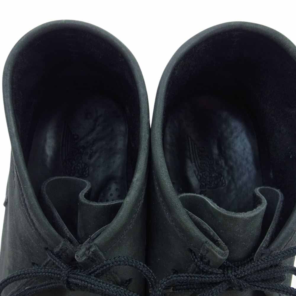 RED WING レッドウィング 8891 ワラビー ヌバック モックトゥ ブーツ ブラック系 8EEE【中古】