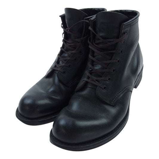 RED WING レッドウィング 8284 100周年 モデル ブラッククローム プレーントゥ レースアップ ブーツ  ブラック系 9D【中古】