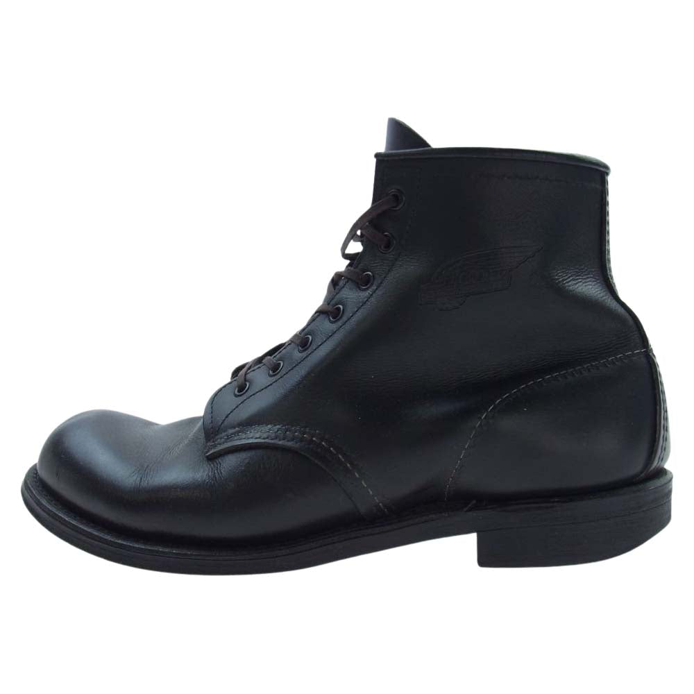 RED WING レッドウィング 8284 100周年 モデル ブラッククローム プレーントゥ レースアップ ブーツ  ブラック系 9D【中古】