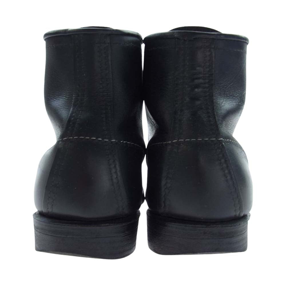 RED WING レッドウィング 8284 100周年 モデル ブラッククローム プレーントゥ レースアップ ブーツ  ブラック系 9D【中古】