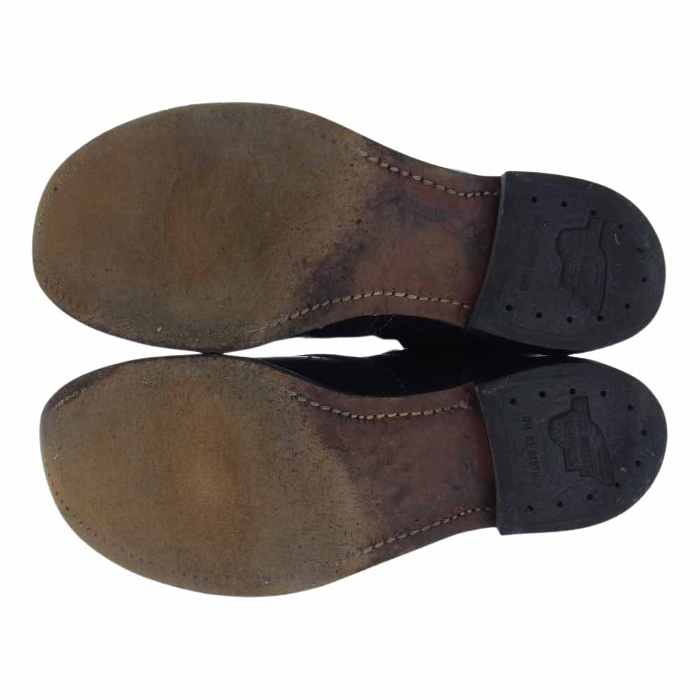 RED WING レッドウィング 8284 100周年 モデル ブラッククローム プレーントゥ レースアップ ブーツ  ブラック系 9D【中古】