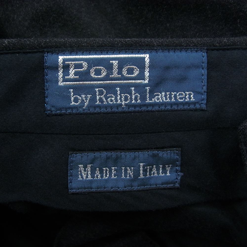 POLO RALPH LAUREN ポロ・ラルフローレン 国内正規品 イタリア製 ウールスラックス グレー系 S【中古】