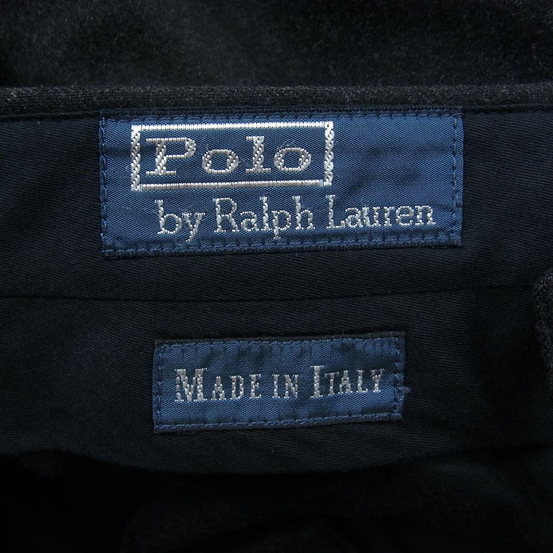 POLO RALPH LAUREN ポロ・ラルフローレン 国内正規品 イタリア製 ウールスラックス グレー系 S【中古】