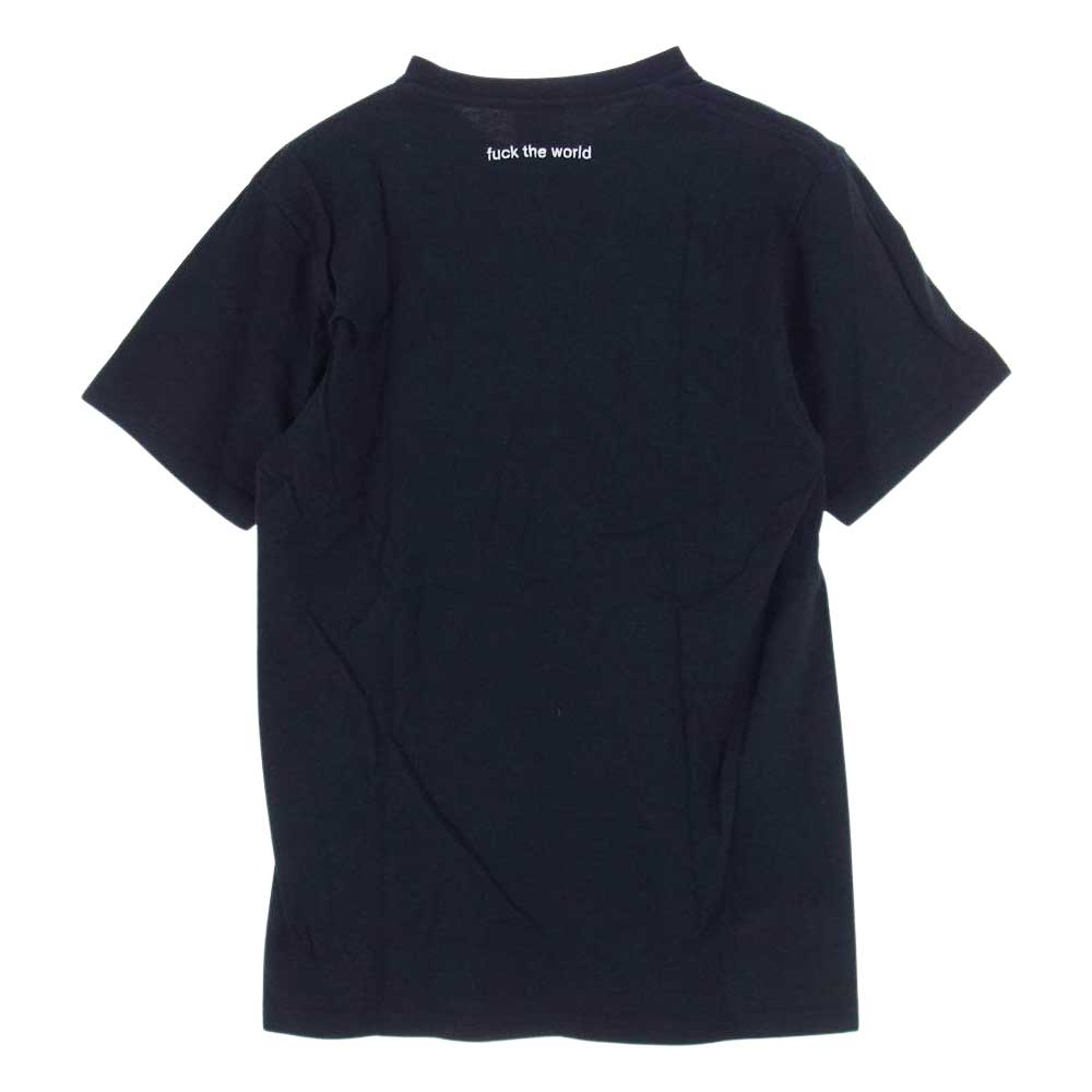 Supreme シュプリーム 18SS FTW Tee supreme fuck the world 刺繍 半袖 Tシャツ ブラック系 S【中古】